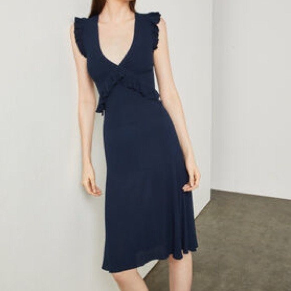 BCBG Max Azria Ruffle-Trimmed Sweater Dress - Picture 2 of 4